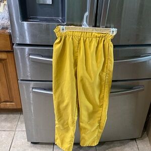 Girls Yellow Casual Pants